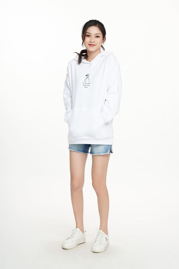 Áo hoodies Nữ cotton NINOMAXX 2204009