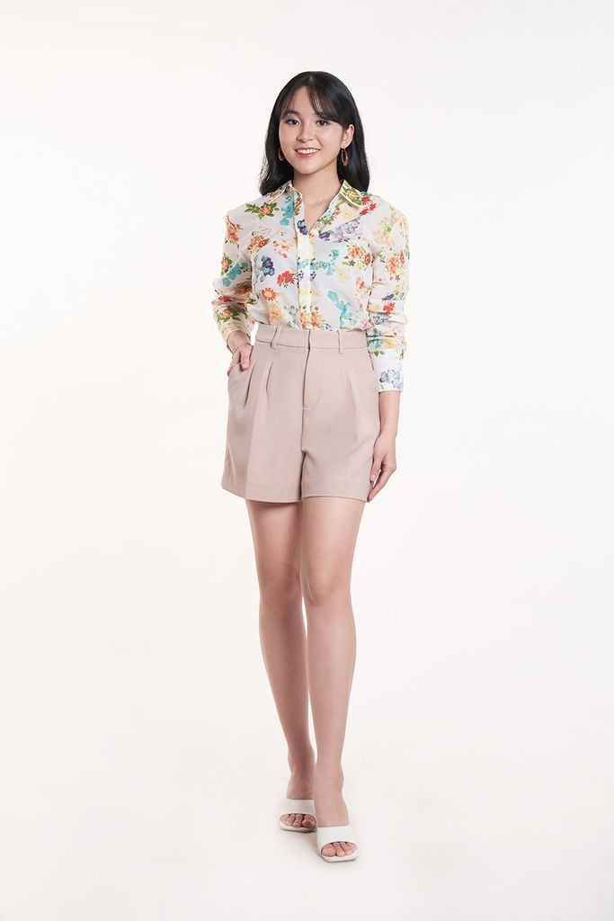 Áo Sơ Mi Basic Nữ Tay Dài 2407023