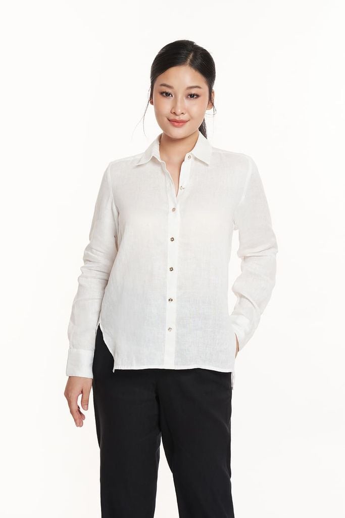 Áo Sơ Mi Linen Nữ Tay Dài N&M 2311008