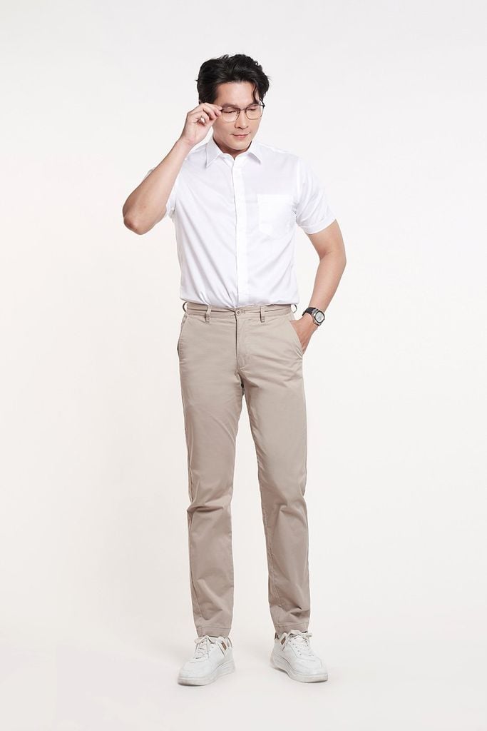 Áo Sơ Mi Nam Cotton Tay Ngắn N&M 2406004