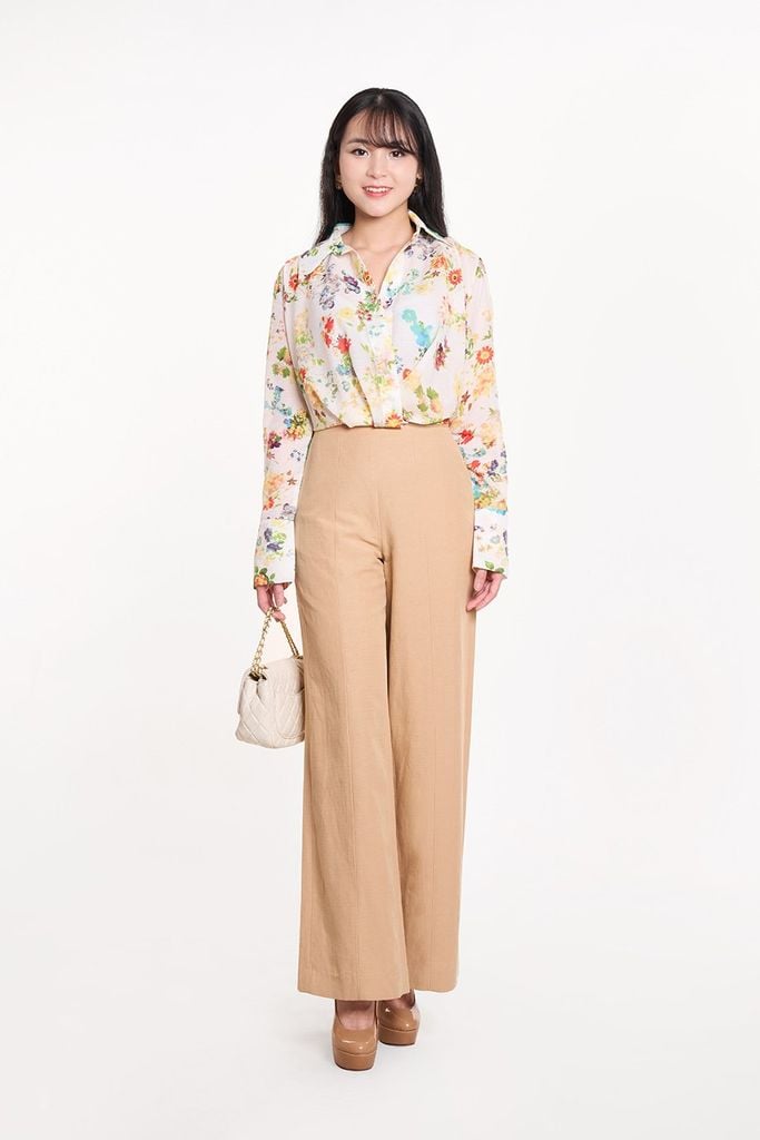 Áo Sơ Mi Thời Trang Nữ Tay Dài Ninomaxx 2407024