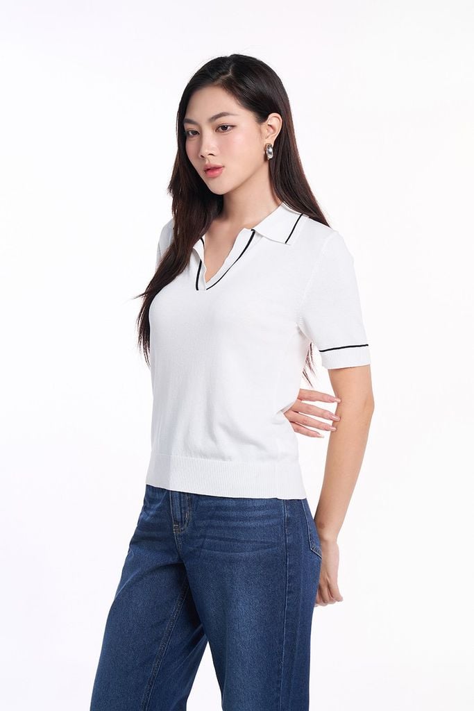 Áo Dệt Nữ tay ngắn 2407002