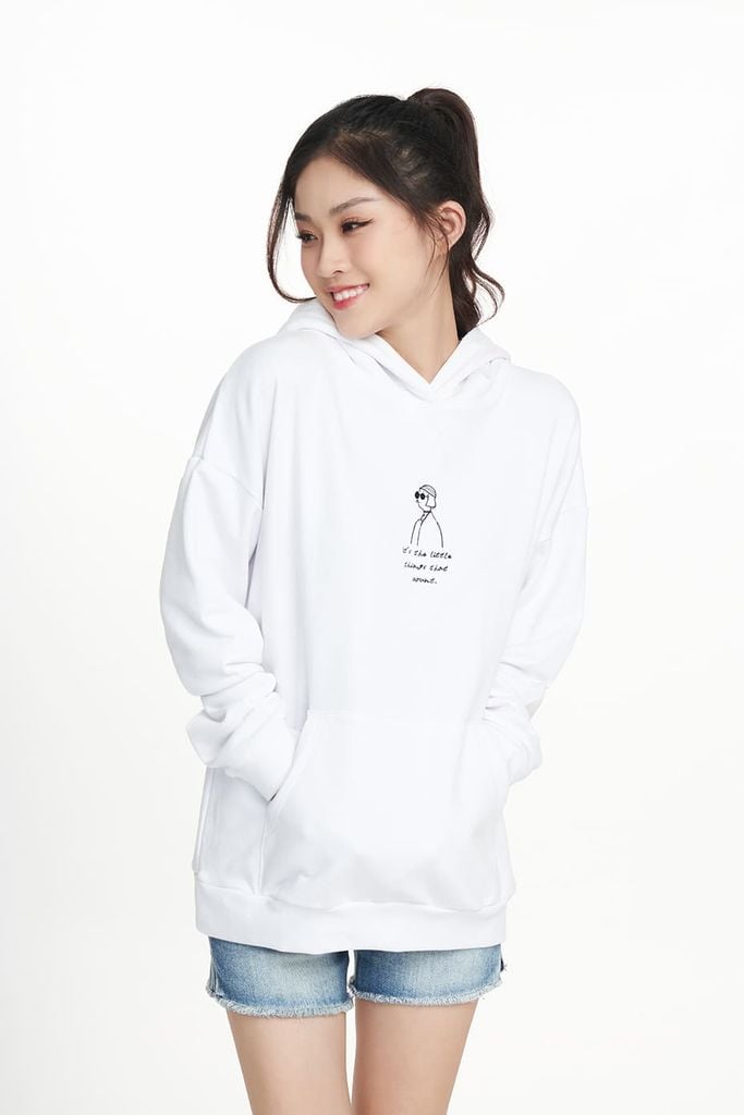 Áo hoodies Nữ cotton NINOMAXX 2204009