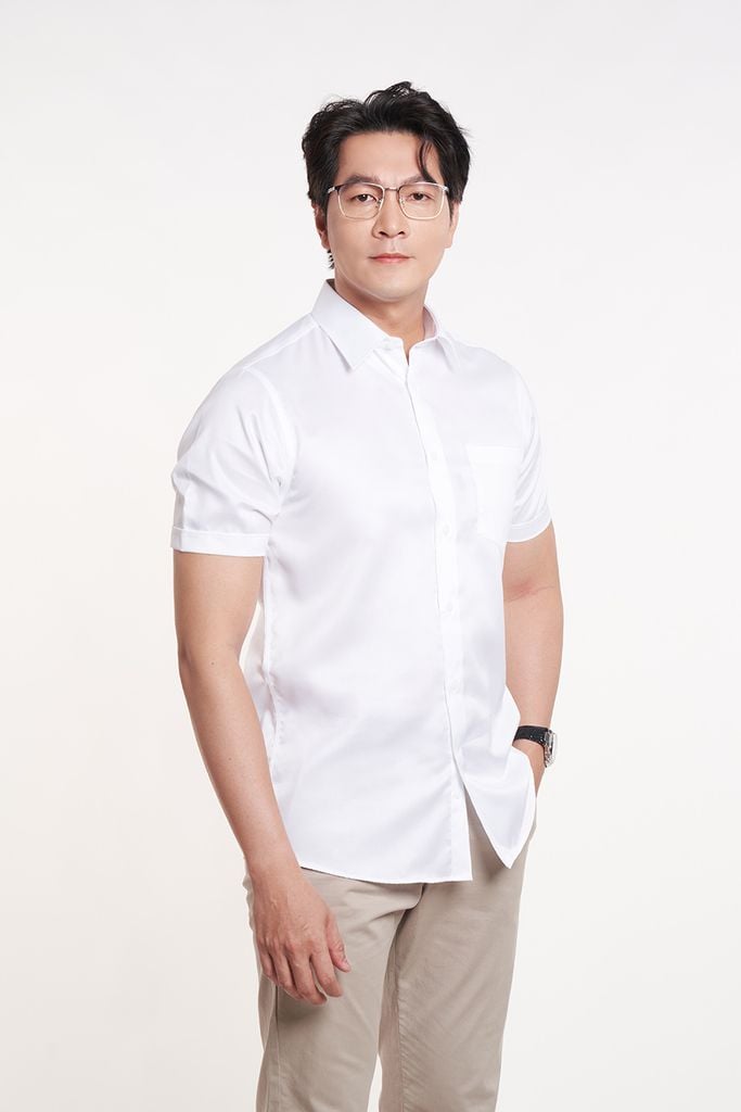 Áo Sơ Mi Nam Cotton Tay Ngắn N&M 2406004