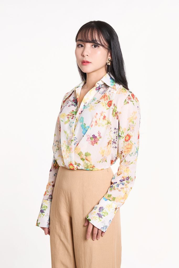 Áo Sơ Mi Thời Trang Nữ Tay Dài Ninomaxx 2407024