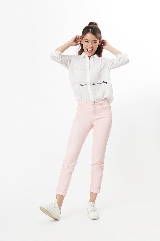 Áo sơ mi Nữ cotton linen N&M 1904003