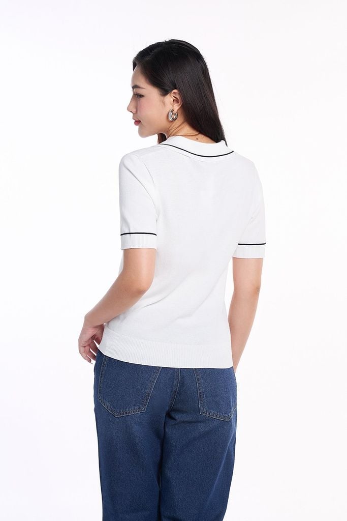 Áo Dệt Nữ tay ngắn 2407002