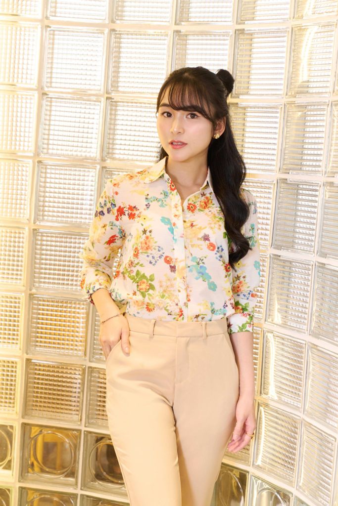 Áo Sơ Mi Basic Nữ Tay Dài 2407023