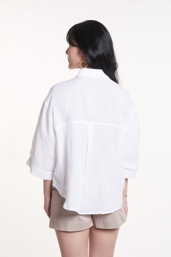 Áo sơ mi thời trang Nữ tay lửng 2407026