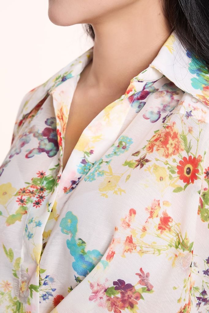 Áo Sơ Mi Thời Trang Nữ Tay Dài Ninomaxx 2407024