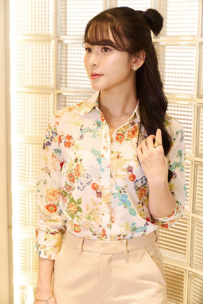 Áo Sơ Mi Basic Nữ Tay Dài 2407023