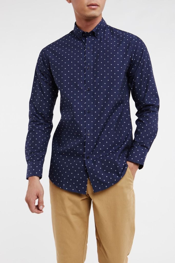 [Size S] Áo Sơ Mi Thời Trang Nam Cotton N&M 1912010