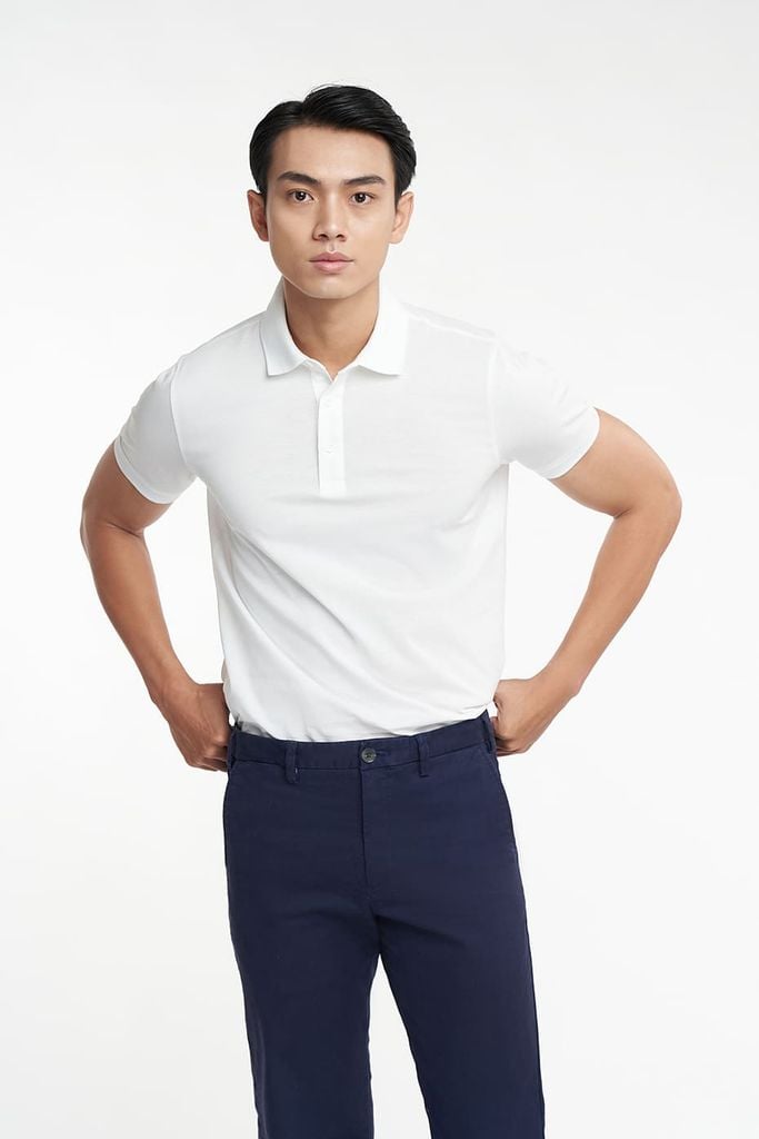 Special Polo Nam Vải Cotton Mercerized Form Travel Fit N&M 2203013