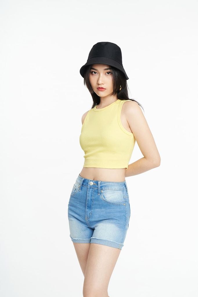 Áo croptop Nữ cotton Rib SWEET SIXTEEN 2206009