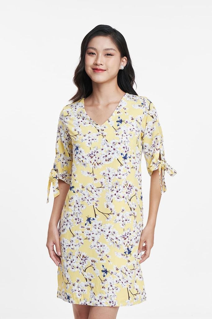 Đầm thời trang Nữ hoạ tiết hoa N&M 1810014