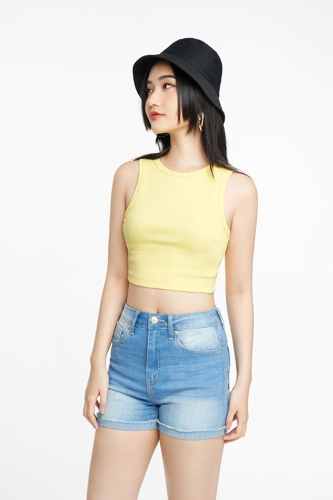 Áo croptop Nữ cotton Rib SWEET SIXTEEN 2206009