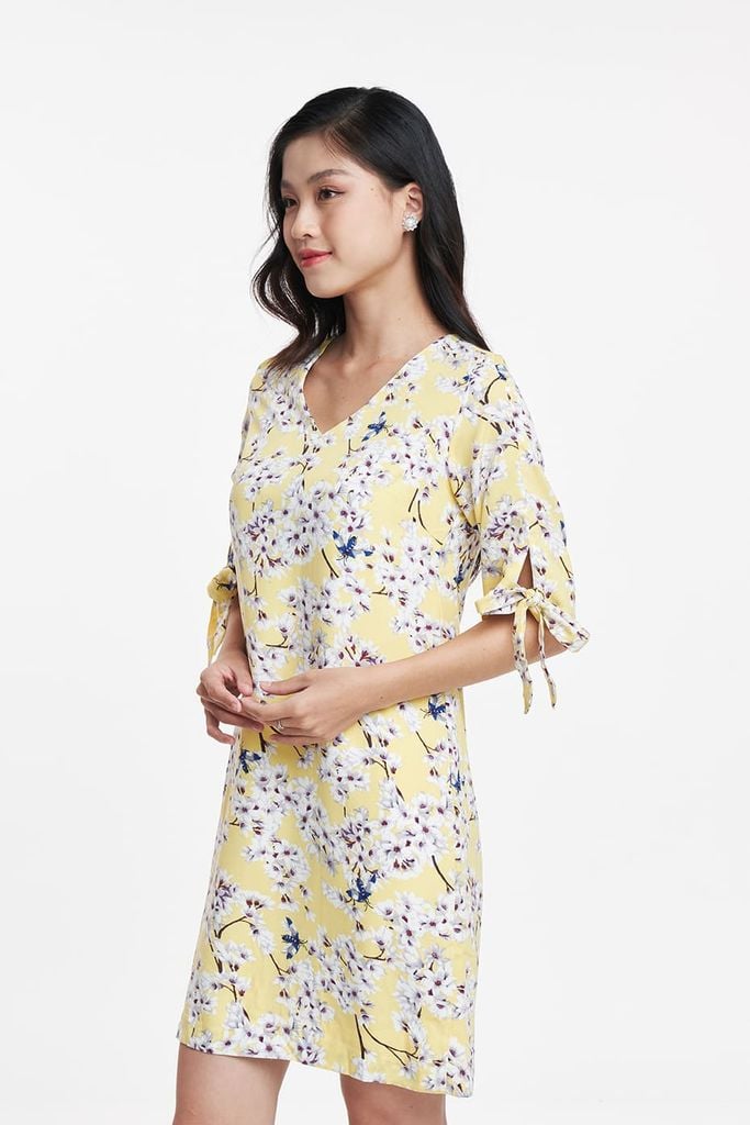 Đầm thời trang Nữ hoạ tiết hoa N&M 1810014