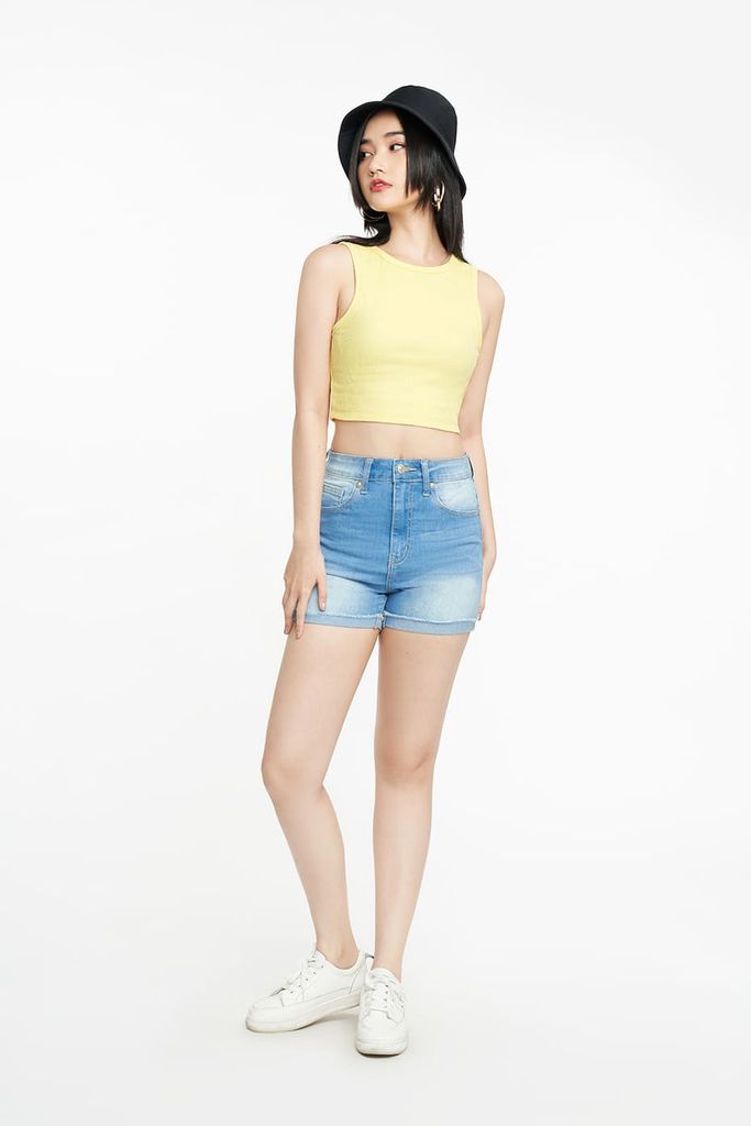 Áo croptop Nữ cotton Rib SWEET SIXTEEN 2206009