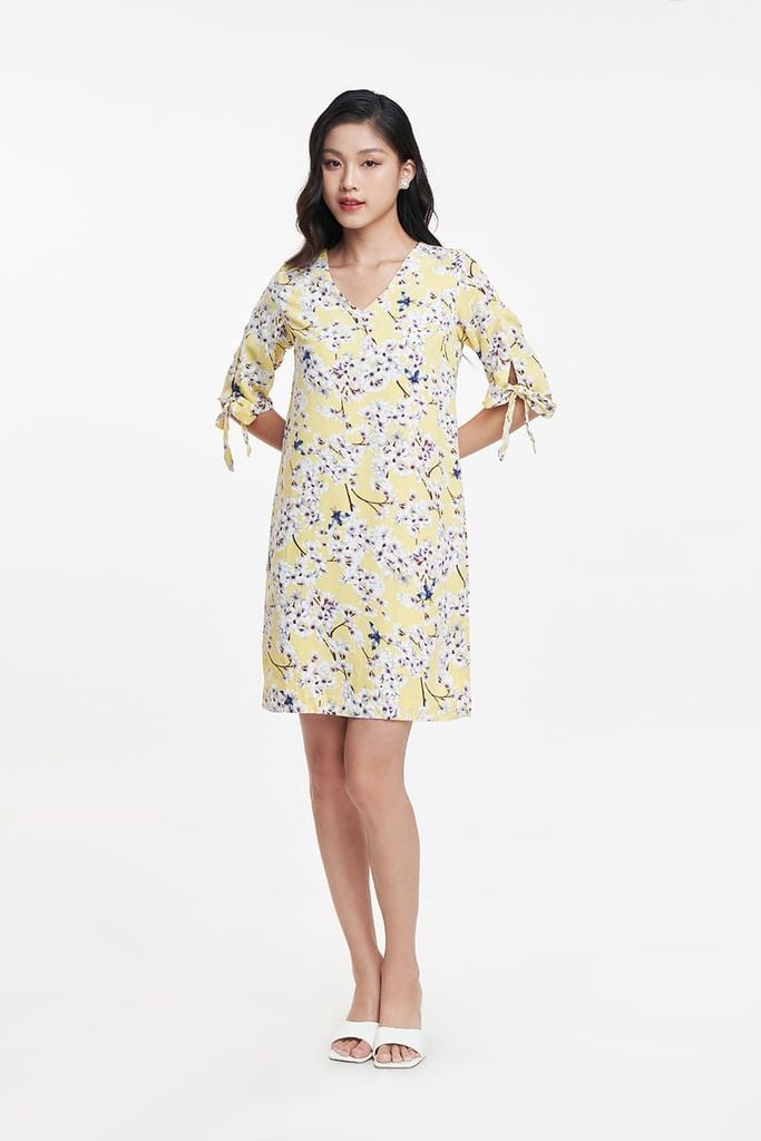 Đầm thời trang Nữ hoạ tiết hoa N&M 1810014