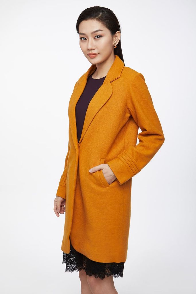 Áo Khoác Dạ Măng Tô Nữ N&M 1906044