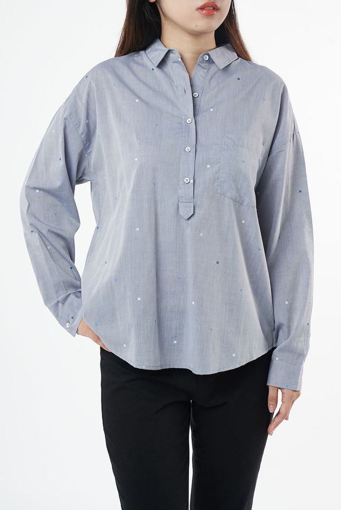 Áo sơ mi in họa tiết Nữ tay dài NINOMAXX 1703027