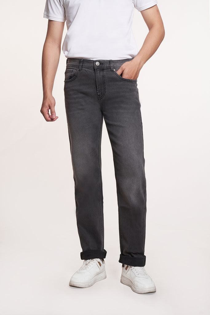 Quần jean Basic Nam ống suông 2208061