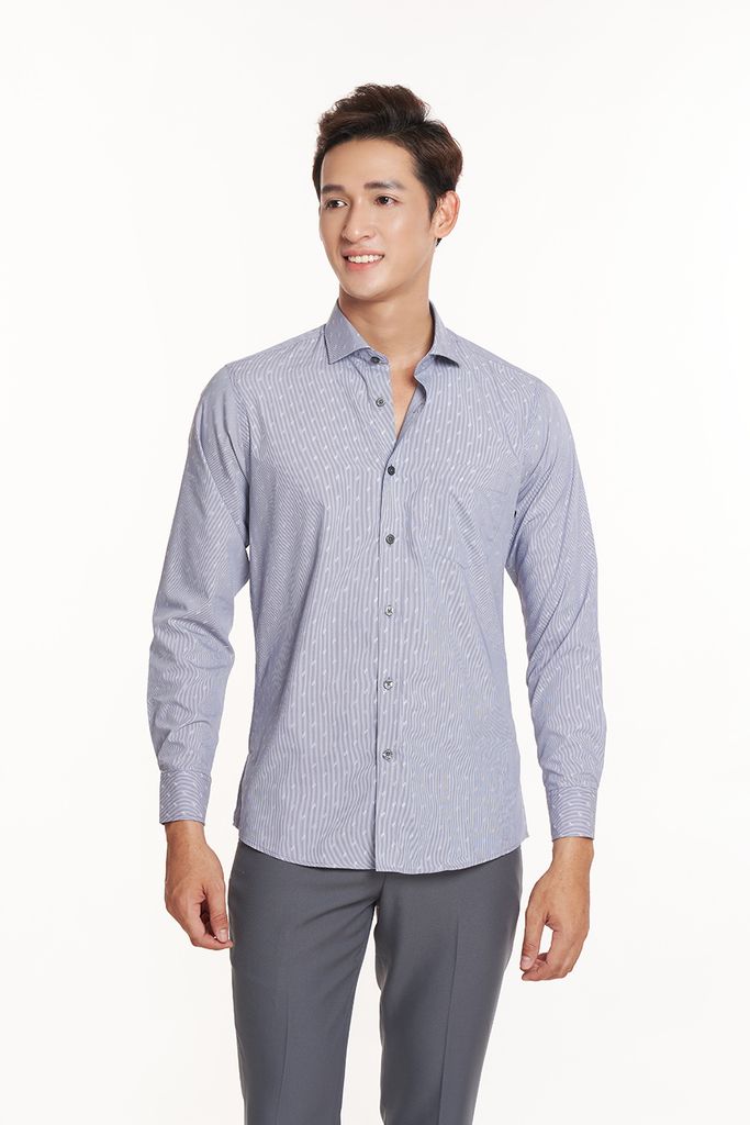 Áo sơ mi sọc Nam N&M 2208051