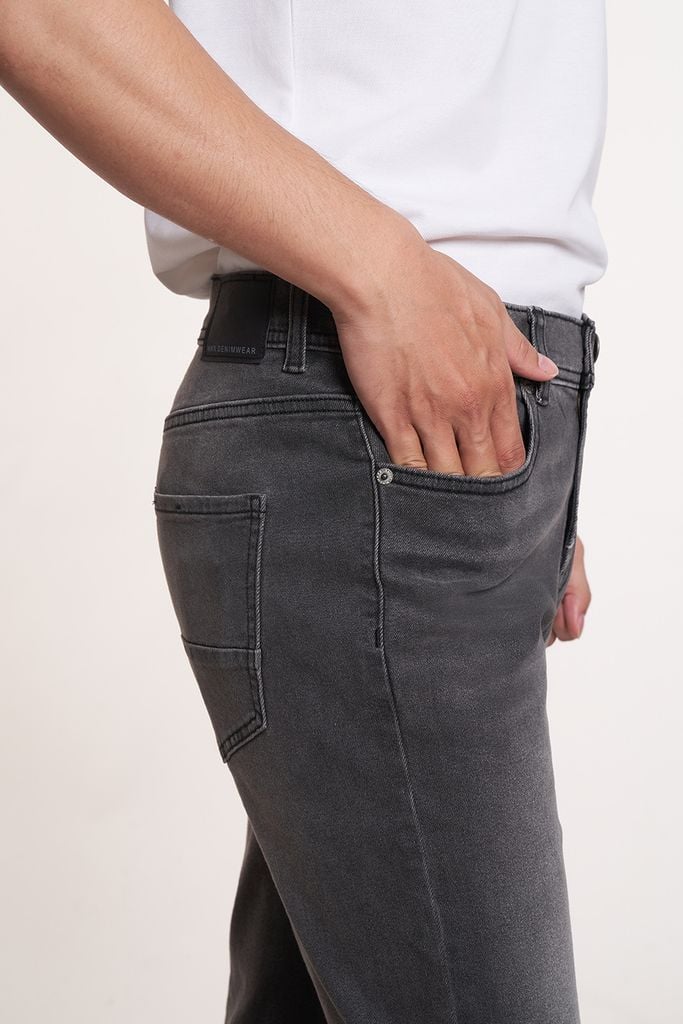 Quần jean Basic Nam ống suông 2208061