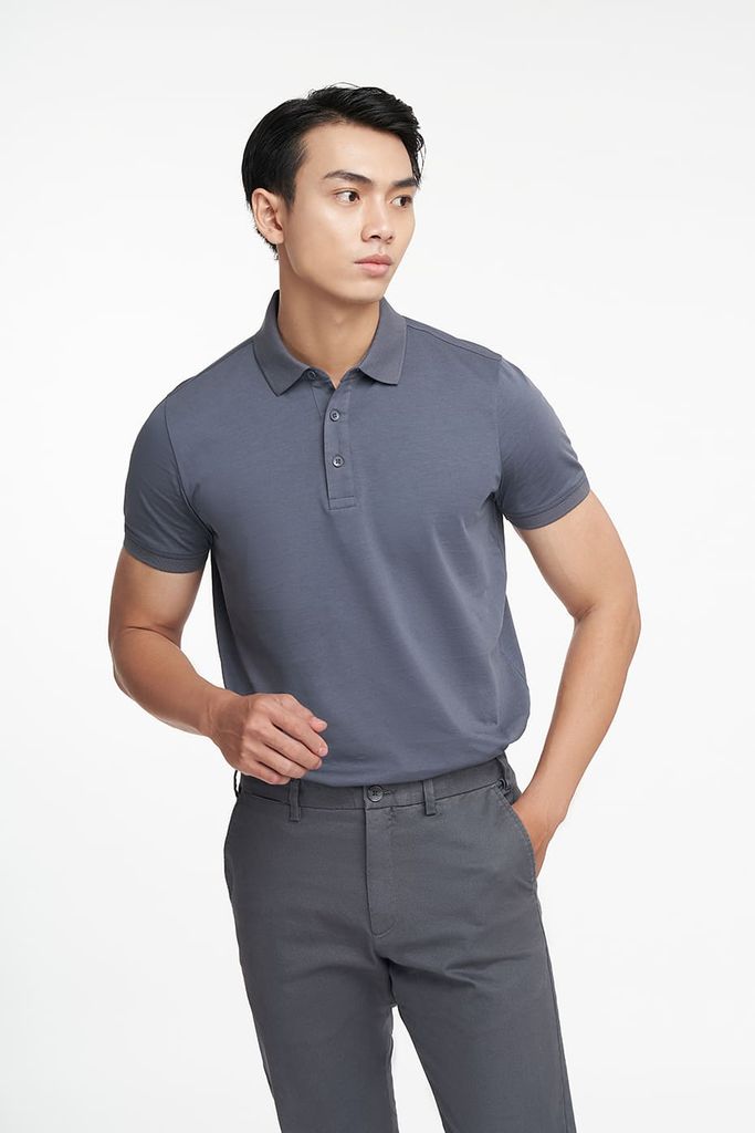 Special Polo Nam Vải Cotton Mercerized Form Travel Fit N&M 2203013