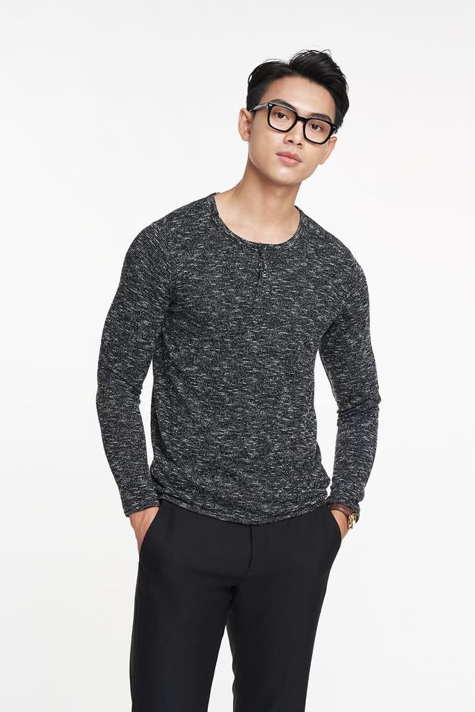 Áo Sweater Nam Cổ Tròn Tay Dài N&M 1908033