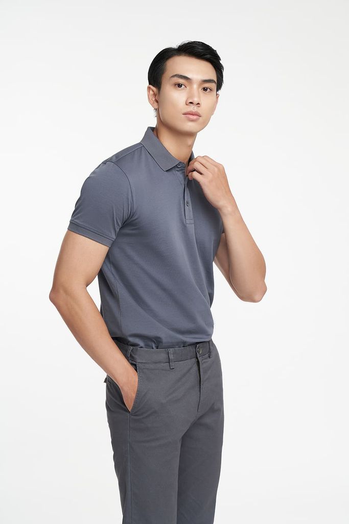 Special Polo Nam Vải Cotton Mercerized Form Travel Fit N&M 2203013