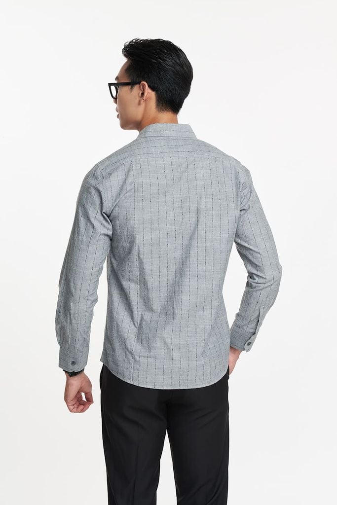 Áo sơ Nam cotton form slim fit NINOMAXX 2104091