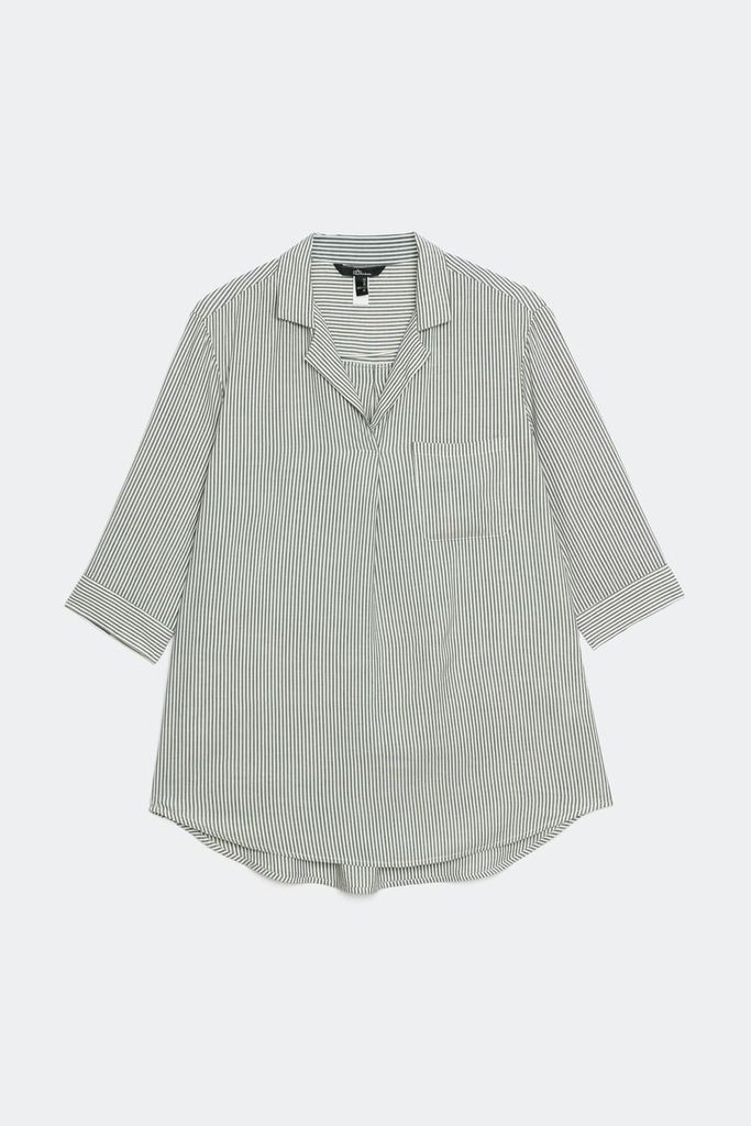 Áo sơ mi thời trang Nữ tay lửng N&M 1810176