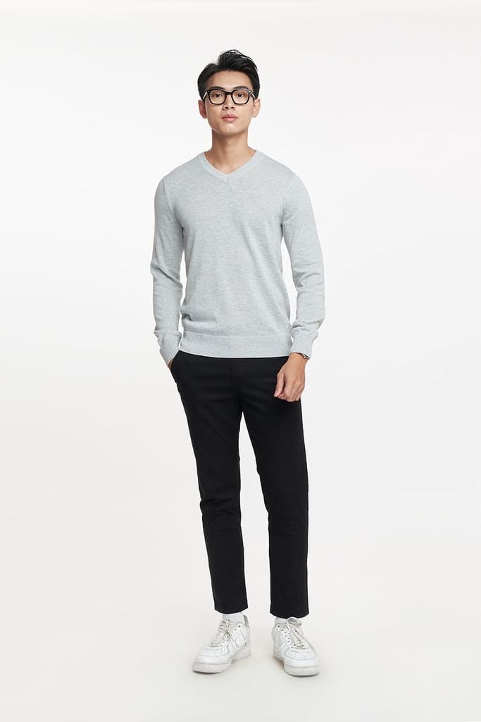 Áo sweater Basic Nam cổ tim N&M 1905066