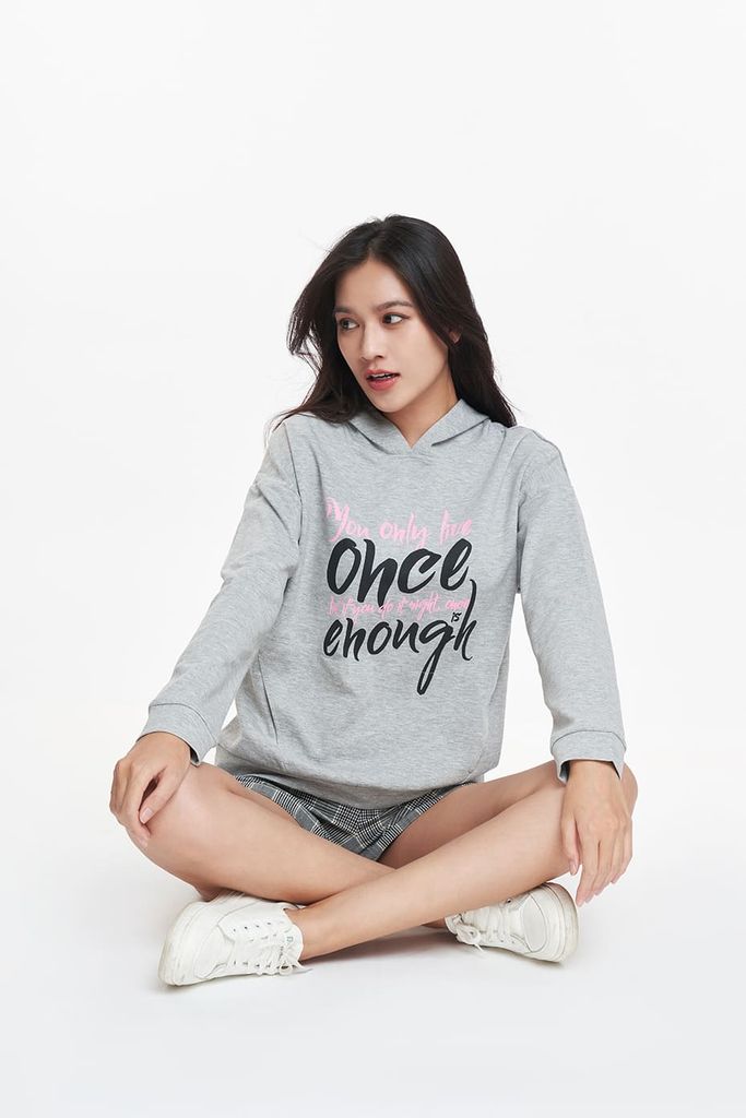 Áo Hoodie Nữ có nón NINOMAXX 1808028