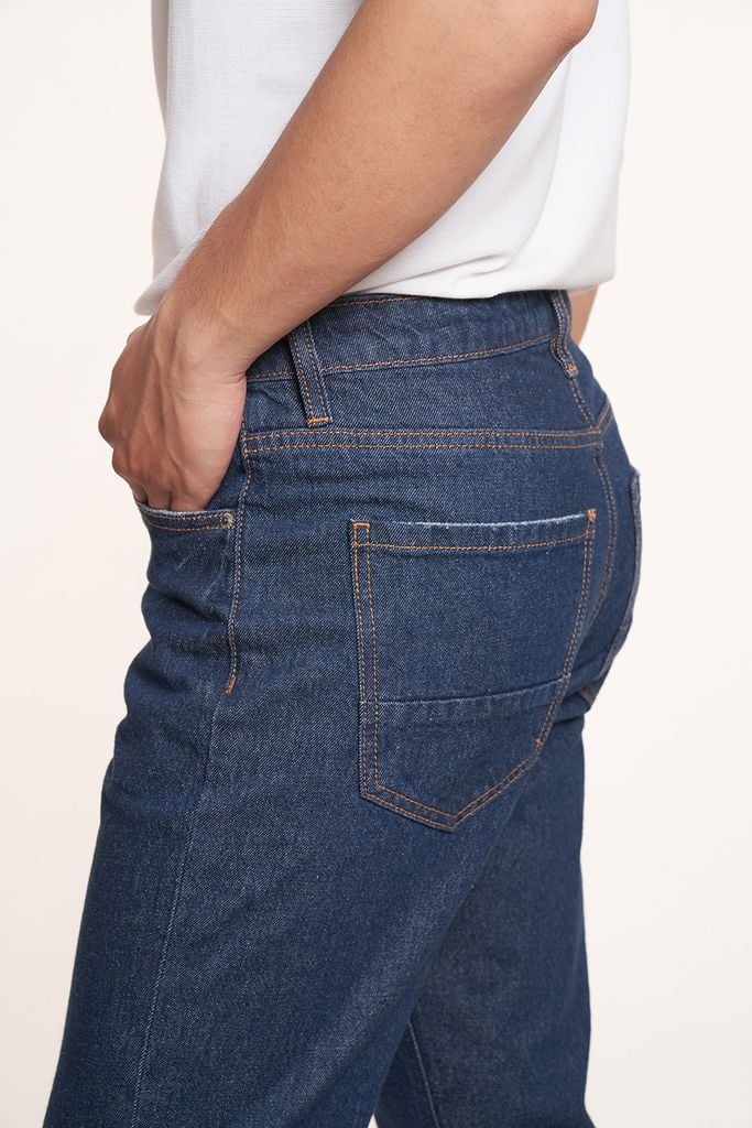 Quần jean Basic Nam ống đứng 2407021