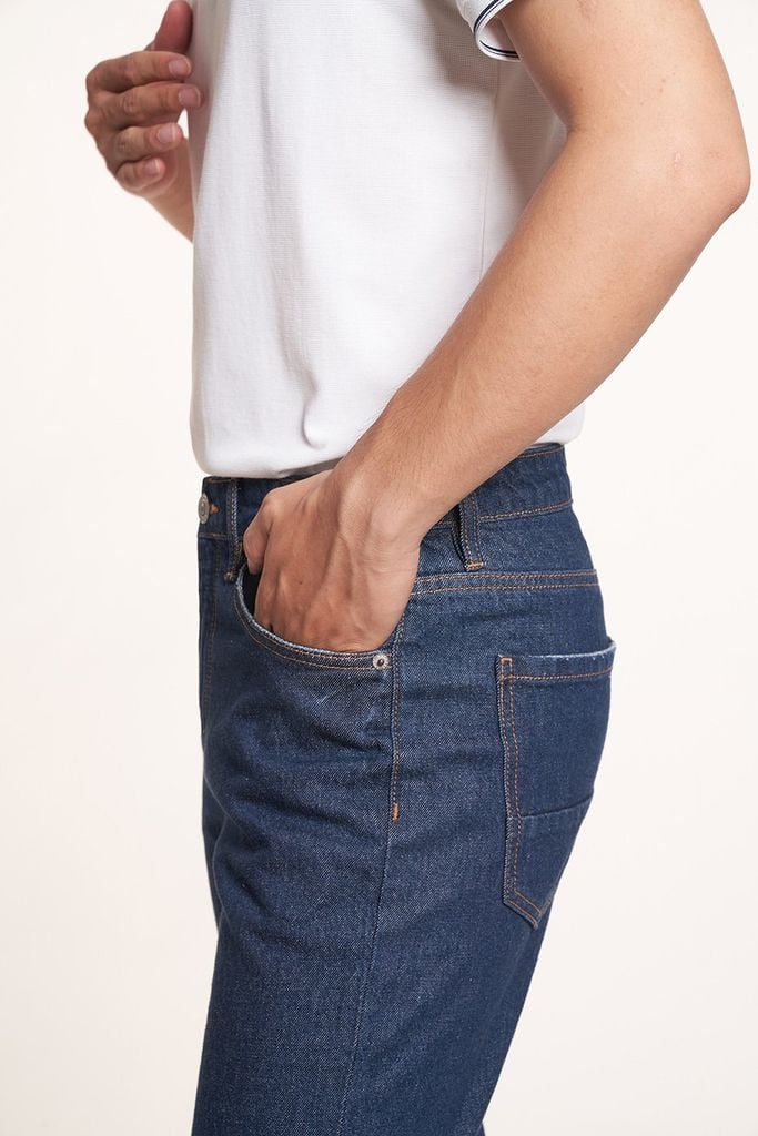 Quần jean Basic Nam ống đứng 2407021