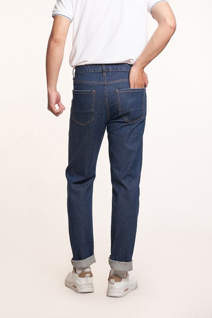 Quần jean Basic Nam ống đứng 2407021