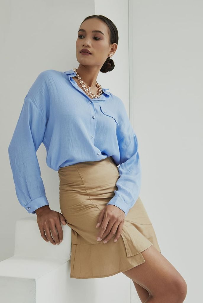 Áo Sơ Mi Thời Trang Nữ Tay Dài Ninomaxx 1909099