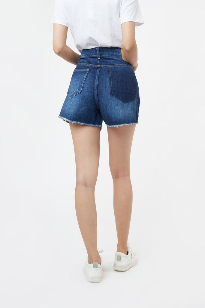 Quần short Jean Nữ Cotton NINOMAXX 2104047