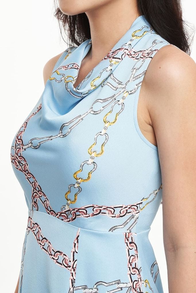 Đầm Nữ in họa tiết N&M Chain Print Luxury 2211005