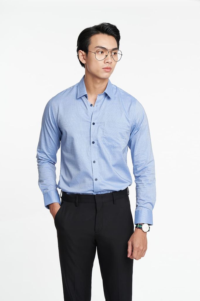 Áo Sơ Mi Nam Caro Cotton Tay Dài N&M 2110021