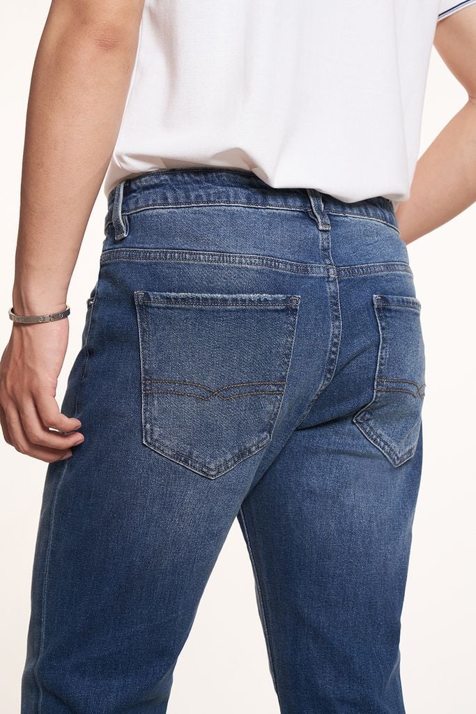 Quần jean Basic Nam ống đứng 2407019