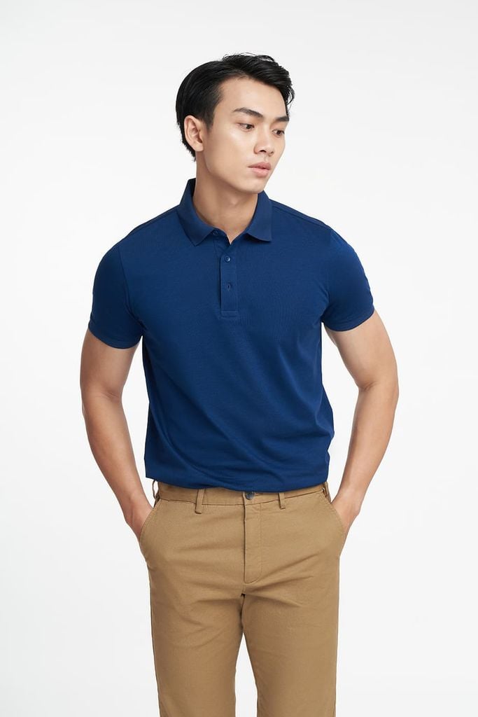 Special Polo Nam Vải Cotton Mercerized Form Travel Fit N&M 2203013