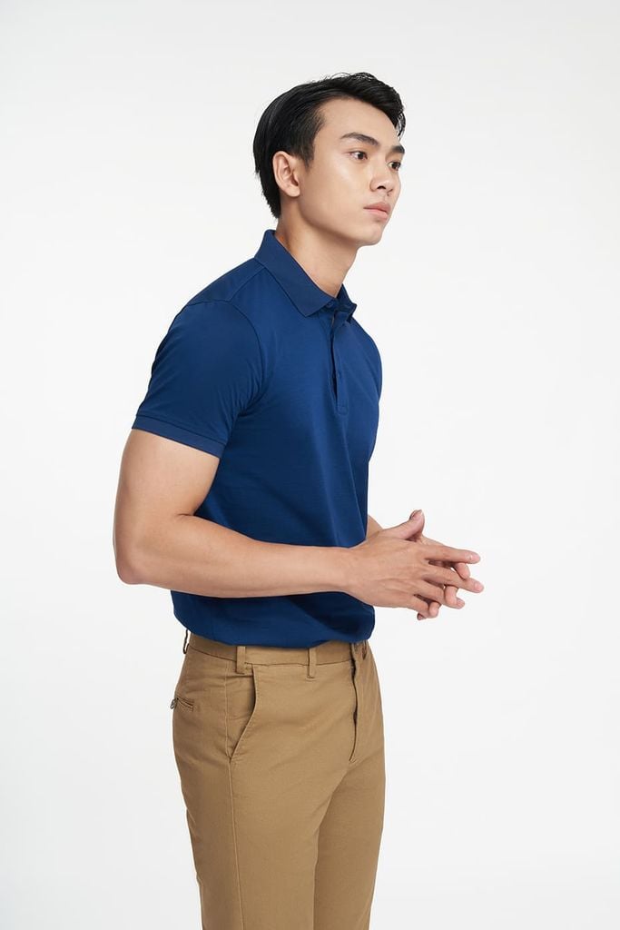 Special Polo Nam Vải Cotton Mercerized Form Travel Fit N&M 2203013