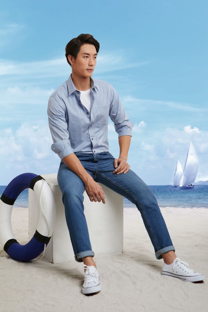 Áo Sơ Mi Nam Cotton Tay Dài In Họa Tiết Sọc N&M 2101087