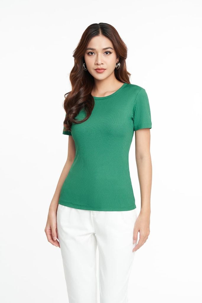 Áo Thun Nữ Rib Gân Nổi N&M 2205047