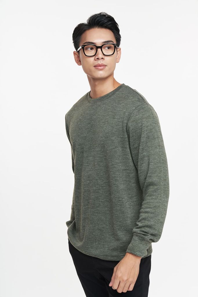 Áo Sweater Basic Nam Cổ Tròn Ninomaxx 2303017