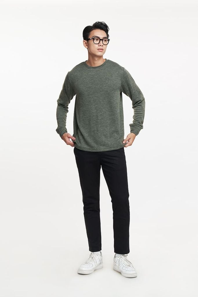 Áo Sweater Basic Nam Cổ Tròn Ninomaxx 2303017