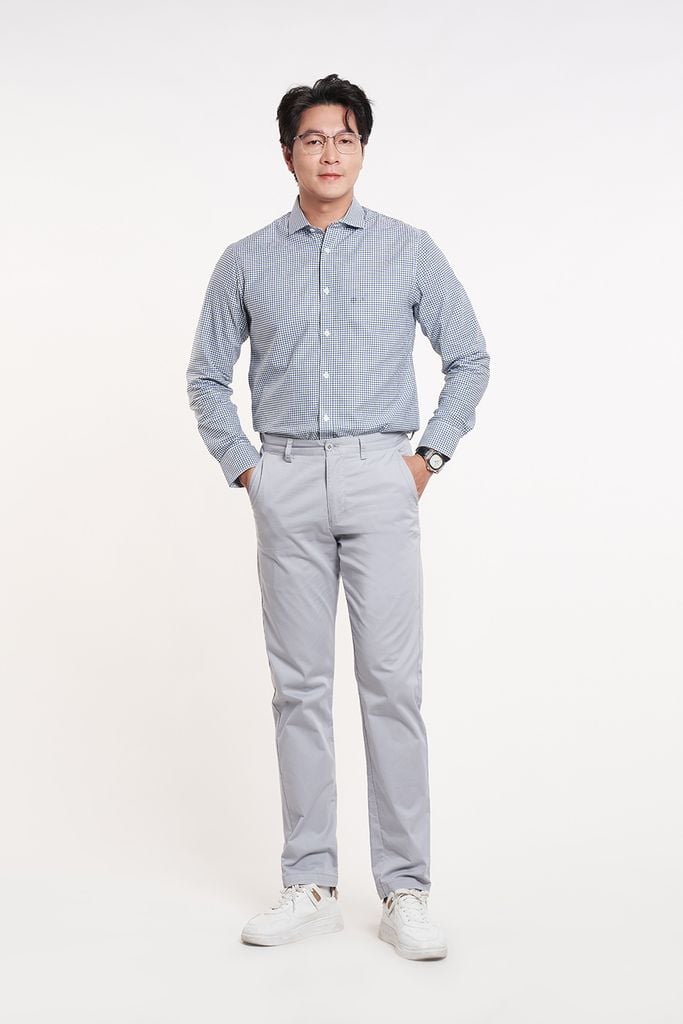 Áo Sơ Mi Nam Cotton Tay Dài N&M 2011071